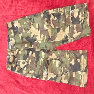Camo cargo shorts